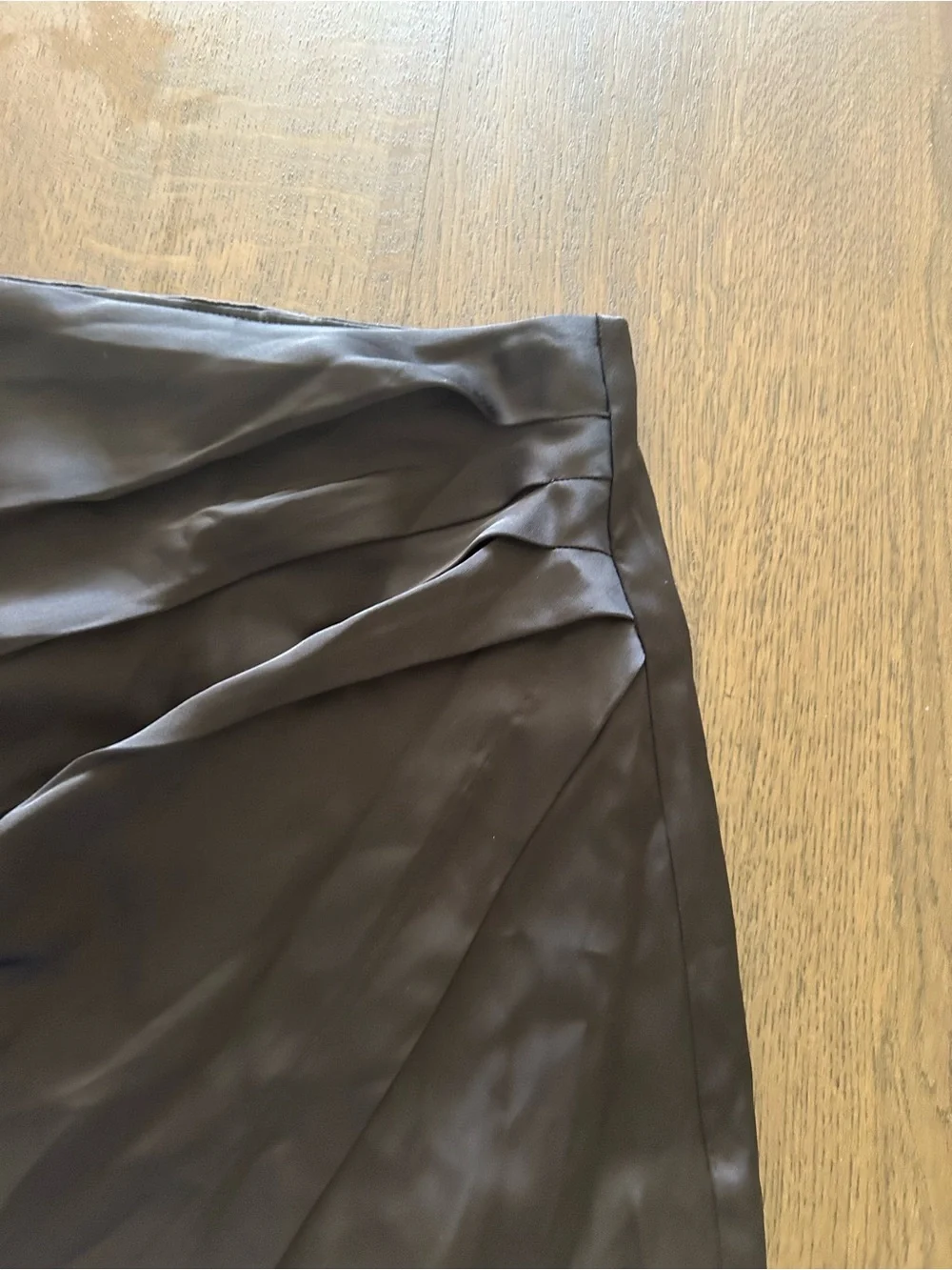 Abercrombie & Fitch NWT black silky mini skirt skirt faux wrap